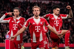 本赛季进攻三人组参与进球榜：拜仁组合111球遥遥领先，皇马次席